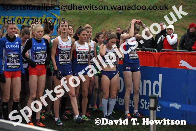 Junior womens Great Edinburgh Cross Country. Photo: David T. Hewitson/Sports for All Pics